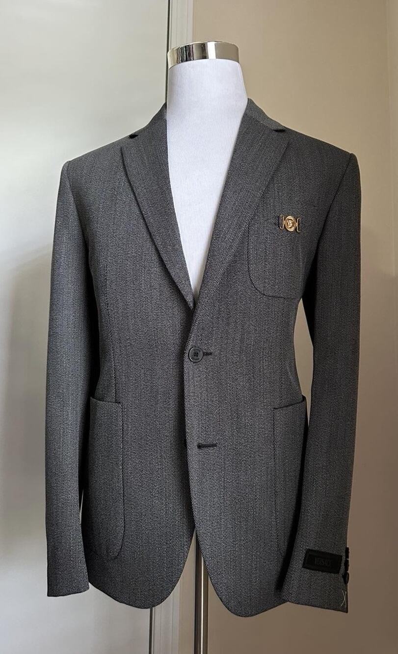 Versace Wool Gray Sport Coat Jacket 40 US (50
Eu) Italy 1018841 NWT $2620